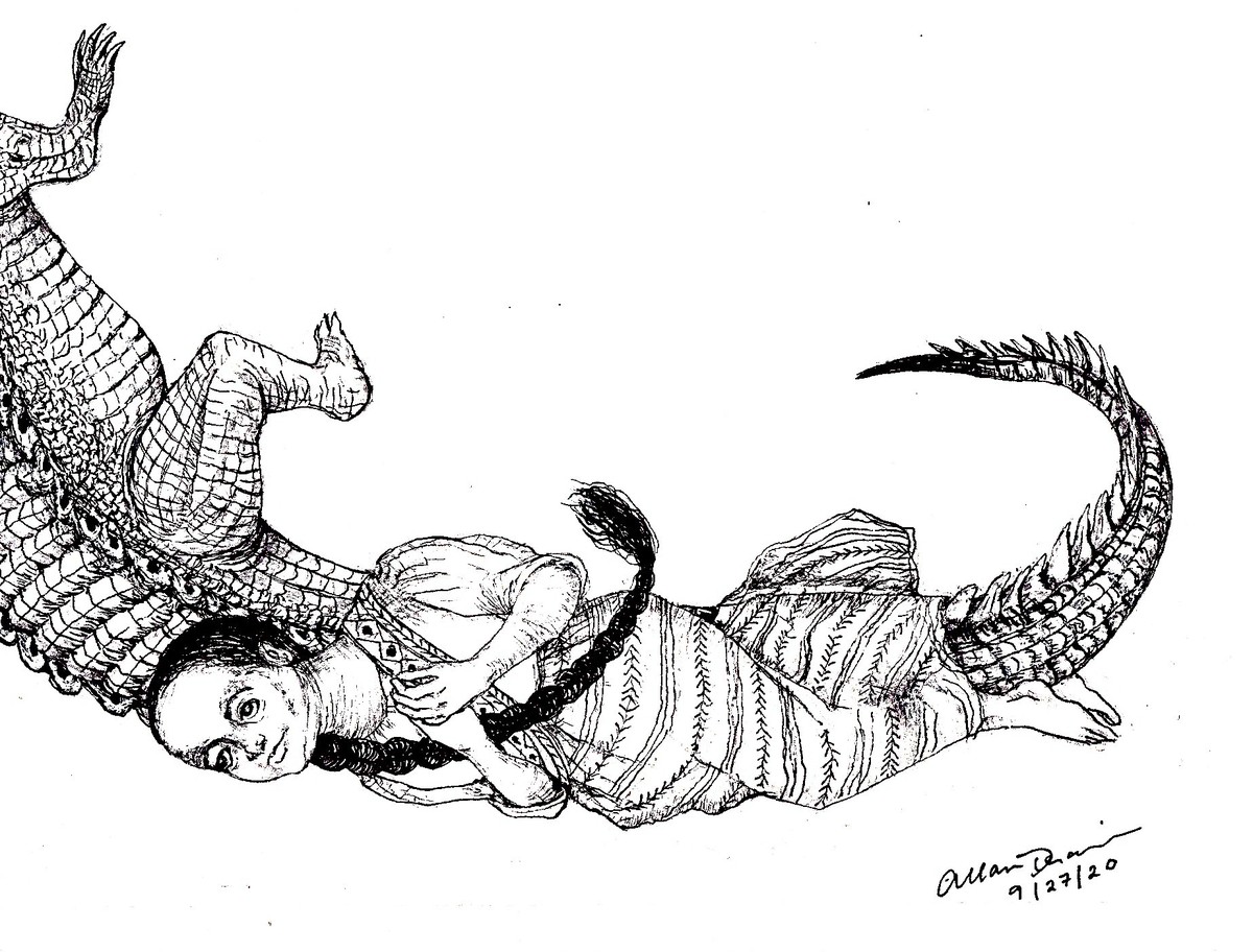 Illustration von Allan N. Derain aus seinem Roman «Das Meer der Aswang».