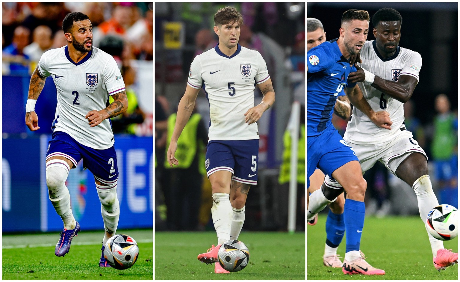 Kyle Walker John Stones Marc Guéhi Guehi