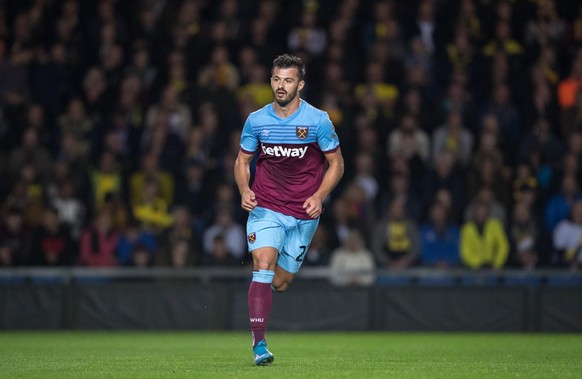 Albian Ajeti of West Ham Utd during the Carabao Cup match between Oxford United and West Ham United at the Kassam Stadium, Oxford, England on 25 September 2019. PUBLICATIONxNOTxINxUK Copyright: xAndyx ...