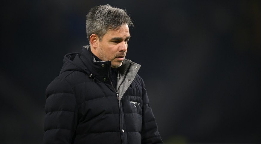 YBs Trainer David Wagner, im Fussball Meisterschaftsspiel der Super League zwischen dem BSC Young Boys und dem FC Luzern, im Stadion Wankdorf in Bern, am Samstag, 5. Maerz 2022. (KEYSTONE/Anthony Anex ...