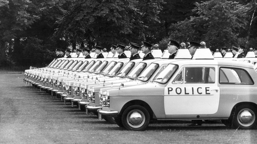 File picture of a small part of a fleet of 130 Pa File picture of a small part of a fleet of 130 Panda cars taken into service by Birmingham City Police. 01.07.1967 RETROCON TRANSPORT PUBLICATIONxINxG ...