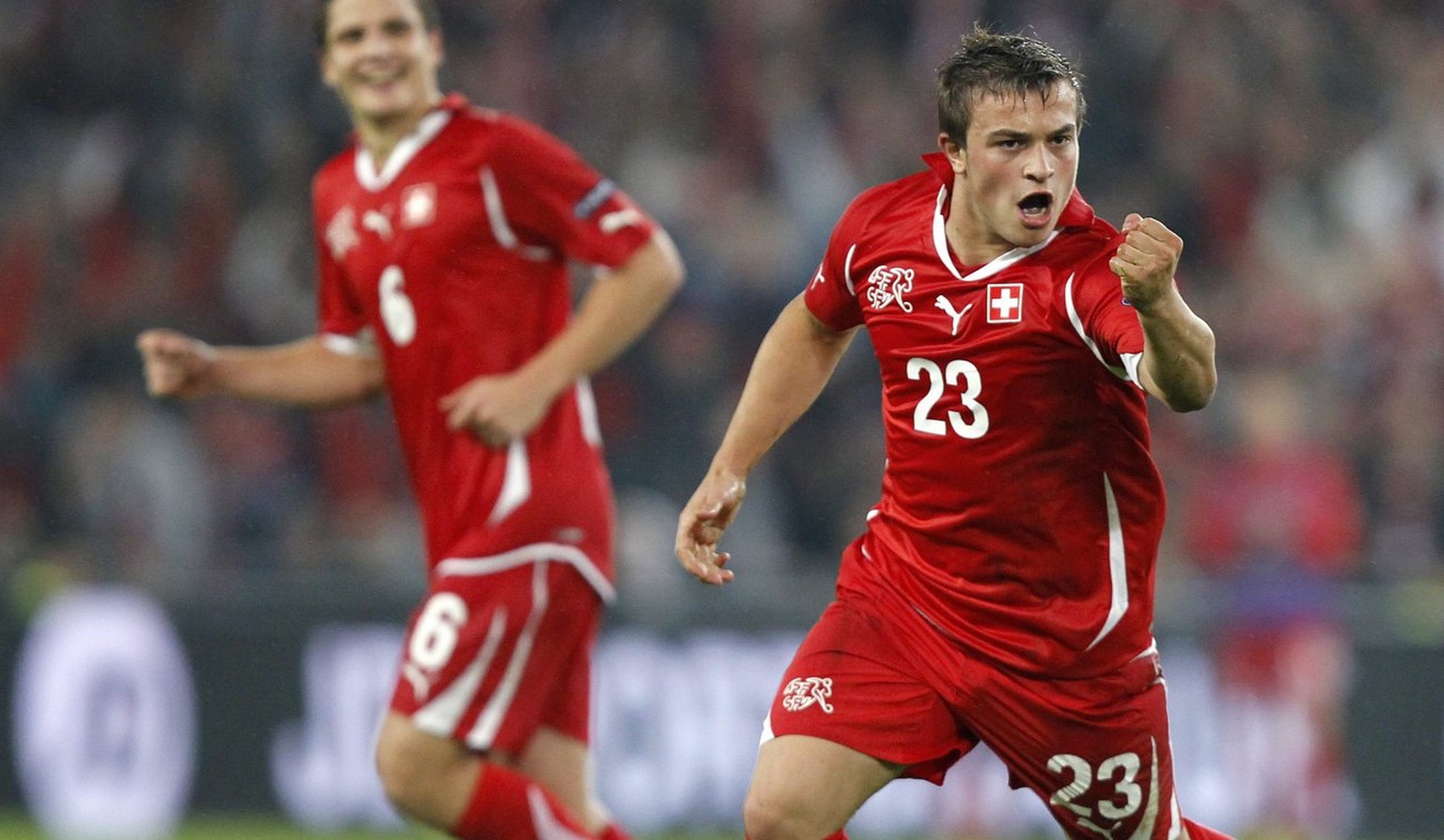 Xherdan Shaqiri schoss 2010 gegen England sein erstes Länderspieltor.