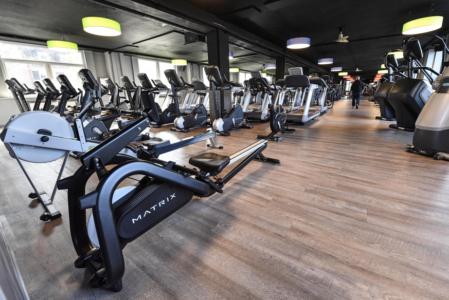 A closed fitness studio is abandoned due to the coronavirus outbreak in Gelsenkirchen, Germany, Tuesday, March 17, 2020. All public and private events are banned in Germany, clubs, bars restaurants an ...