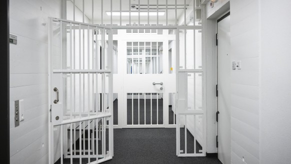 Blick in die Raeumlichkeiten des Gefaengnis Pfaeffikon anlaesslich der Jahresmedienkonferenz zum Thema Justizvollzug und Wiedereingliederung, aufgenommen am Montag, 7. November 2022 in Pfaeffikon. (KE ...