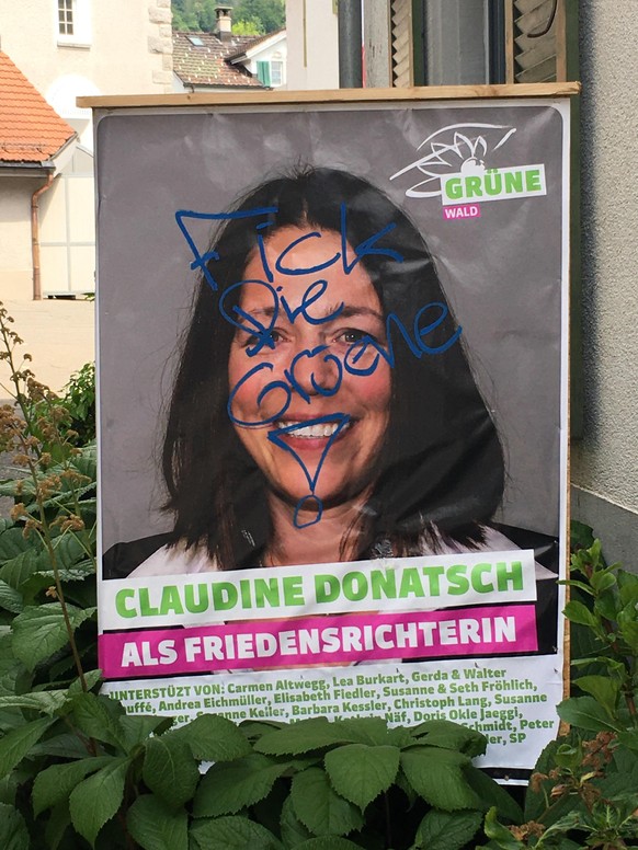 grüne plakat, wald