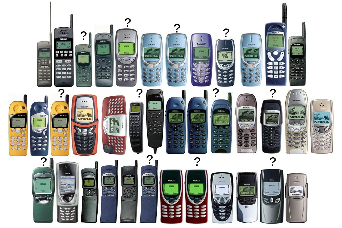 Wie hiessen diese alten Nokia-Knochen schon wieder?&nbsp;