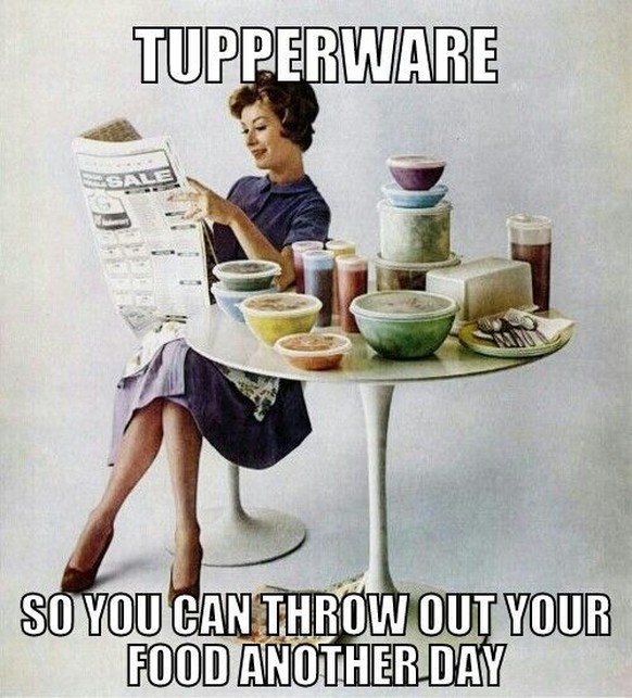 Lustige Memes zum Theme Tupperware