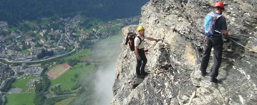 Via Ferrata Daubenhorn Leukerbad Rauszeit Action-Erlebnisse Schweiz