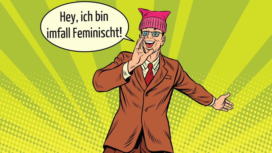 Keine Seltenheit: Männer mit Pussyhats.