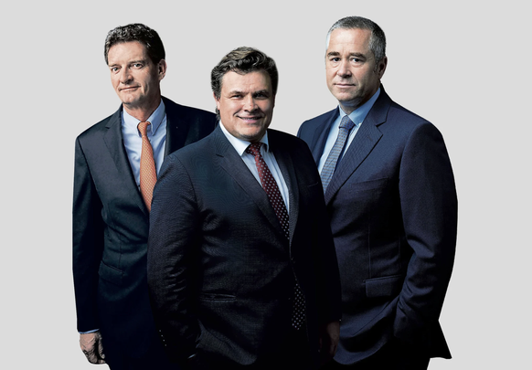 Die drei Partners-Group-Gründer: Urs Wietlisbach, Alfred Gantner und Marcel Erni (v.l.).