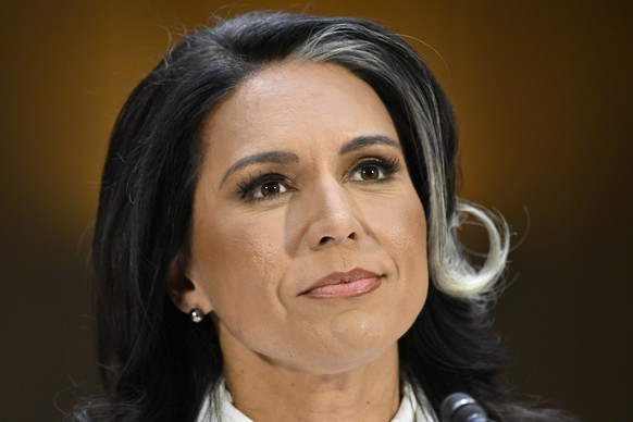 Tulsi Gabbard, President Donald Trump&#039;s choice to be the Director of National Intelligence, arrives to appear before the Senate Intelligence Committee for her confirmation hearing on Capitol Hill ...