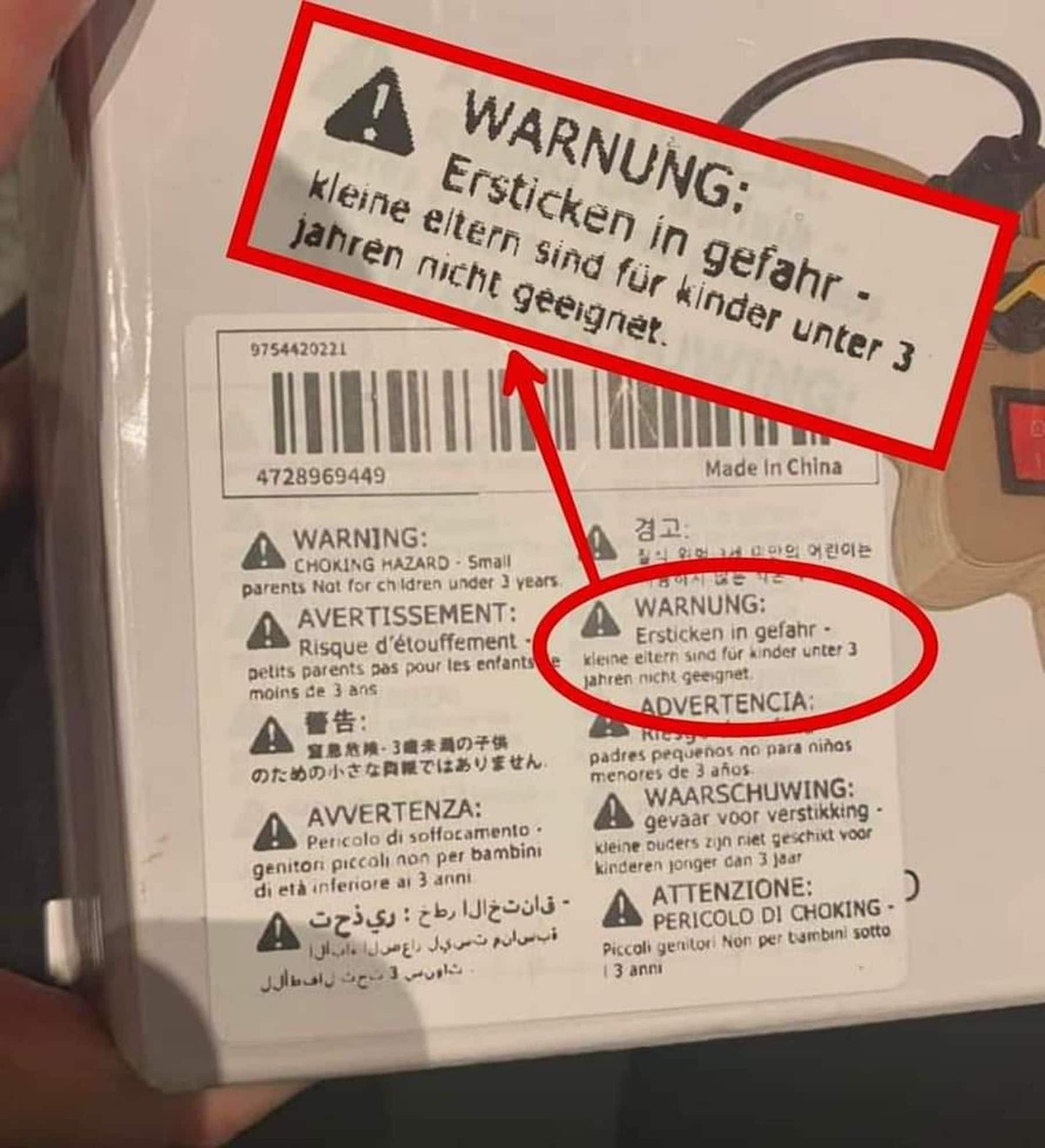 Faildienstag: Lustige Übersetzung von Produkt