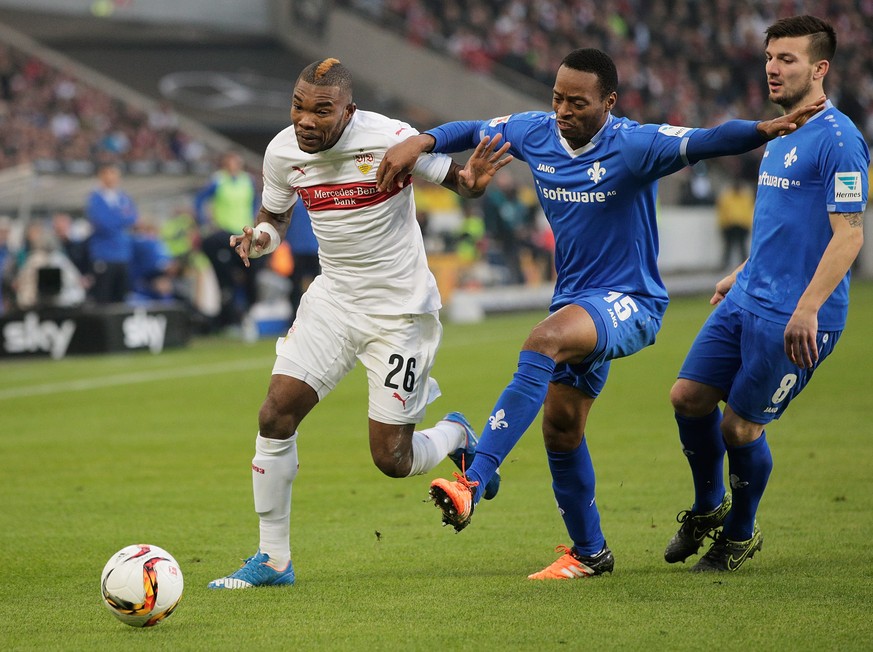 Der Ex-Basler Geoffroy Serey Die kommt mit Stuttgart zum zweiten Heimspiel-Sieg in Folge.