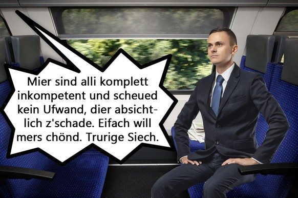 Zeitungen liegen auf Sitzbaenken in einem S-Bahn Abteil. (KEYSTONE/EQ IMAGES/Moritz Hager)