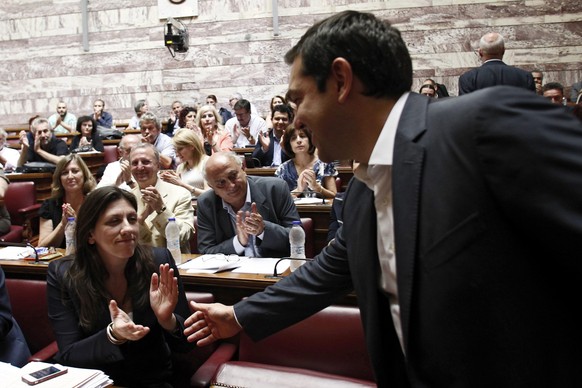 Letzte Woche im Parlament: Tsipras brachte das Reformpaket durch – allerdings ohne Mehrheit.
