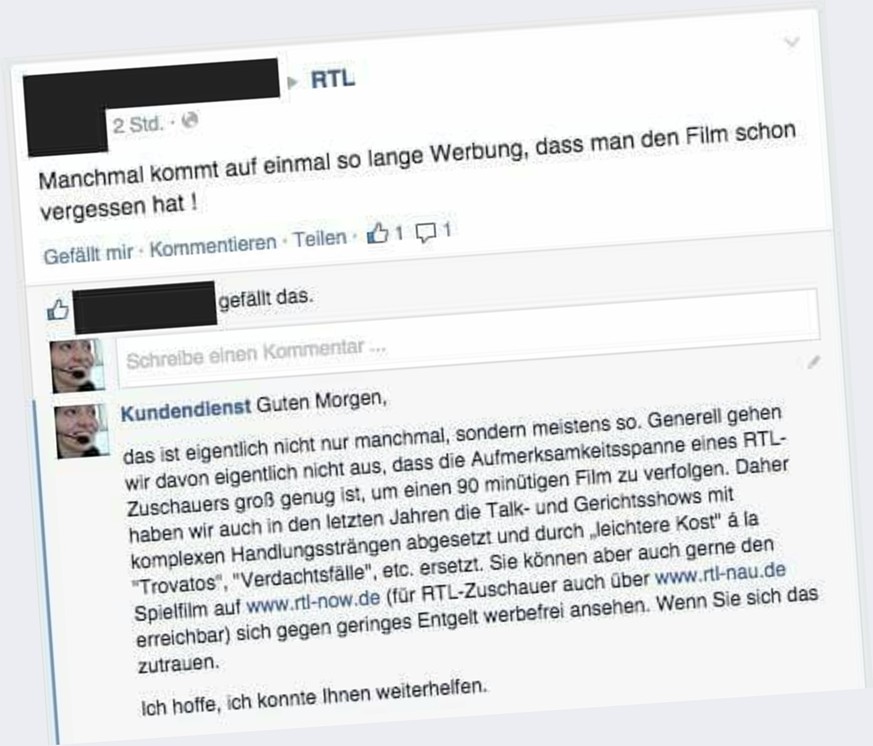 Dieser unverschämt witzige Fake-Kundendienst auf Facebook treibt Kunden zur Weissglut