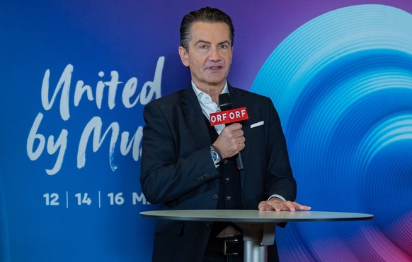 20251216 Eurovision Song Contest 2026 - ORF-Medienupdate WIEN, OESTERREICH - 16. DEZEMBER: ORF-Generaldirektor Roland Weissmann waehrend des Mediengespraechs anlaesslich eines ORF Updates zum 70. ESC  ...