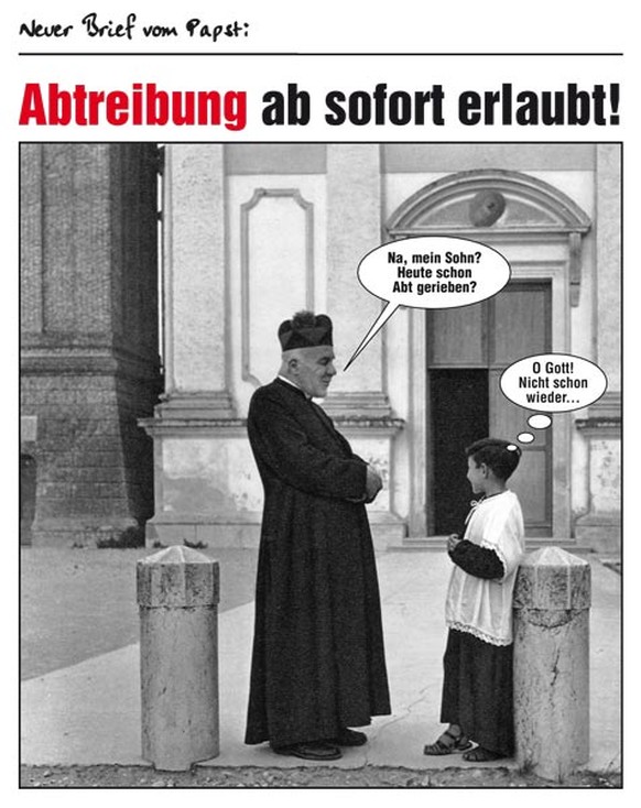 Der bÃ¶se Bruder des PICDUMPs: Â«Schwarzer Humor ist wie Essen â hat nicht jeder ... Â»
Mann, das war ja teilweise echt hart!
Aber die Katholen fehlen!