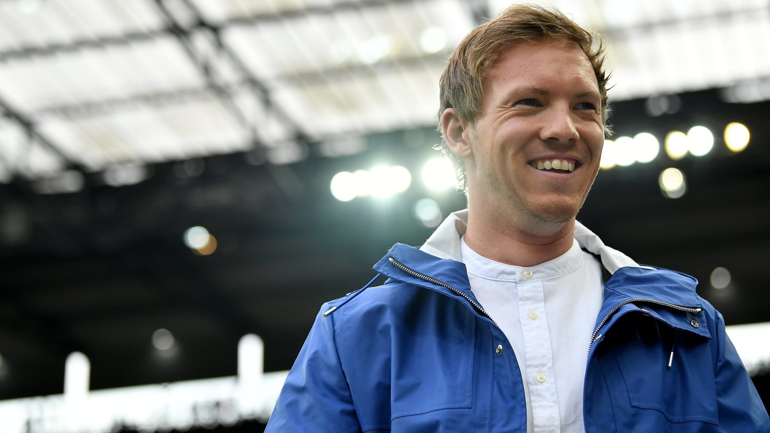 epa06309897 Hoffenheim&#039;s head coach Julian Nagelsmann prior to during the German Bundesliga soccer match between FC Cologne and TSG 1899 Hoffenheim in Cologne, Germany, 05 November 2017. EPA/SASC ...