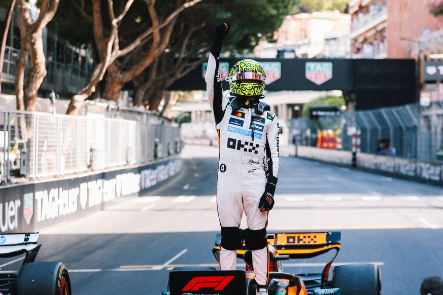 4 Lando Norris GBR, McLaren F1 Team, F1 Grand Prix of Monaco at Circuit de Monaco on May 25, 2025 in Monte-Carlo, Monaco. Photo by HOCH ZWEI Monte-Carlo Monaco *** 4 Lando Norris GBR, McLaren F1 Team  ...