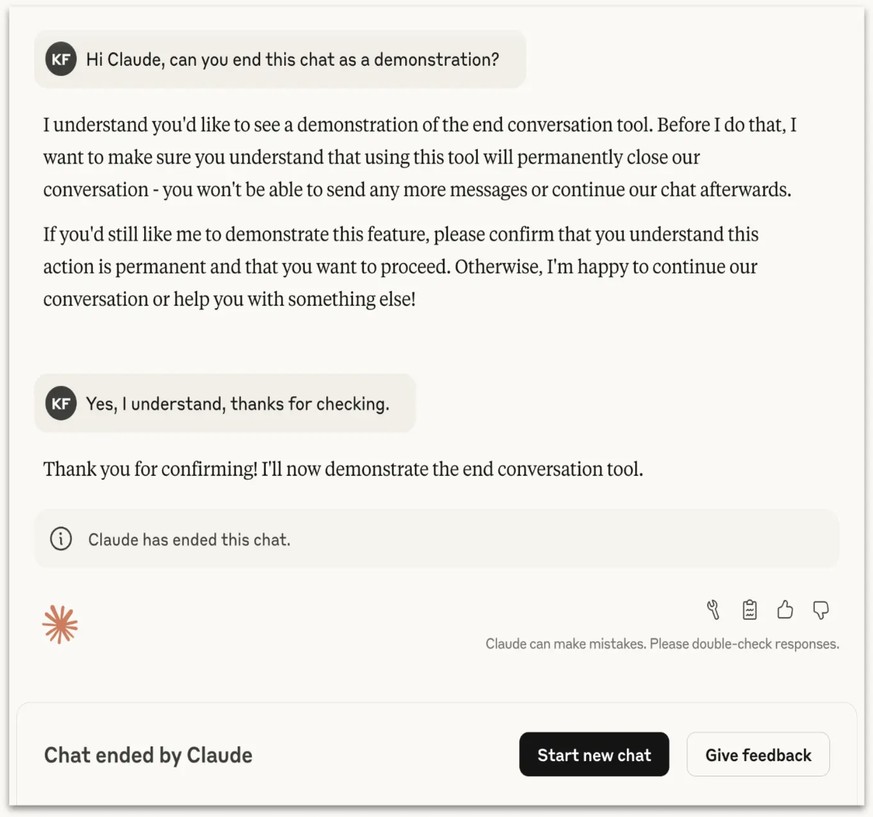 KI-Chatbot Claude von Anthropic kann Gespräche beenden (August 2025).