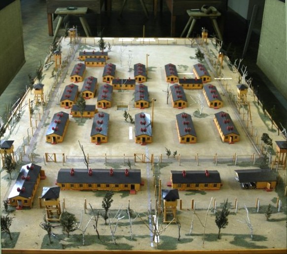 Modell des Gefangenenlagers Stalag Luft III.