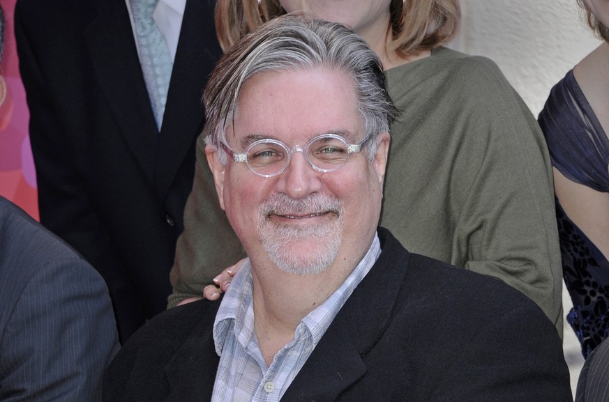 epa04078731 (FILE) The file picture dated 14 February 2012 shows the creator of &#039;The Simpsons&#039; Matt Groening posing on the Hollywood Walk of Fame during the star awarding ceremony in Hollywo ...