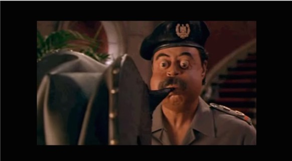 Aufgeblasen: Jerry Haleva als Saddam Hussein in Hot Shots! Part deux (1993).