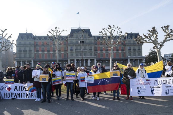 Anti-Maduro-Demonstration in Genf.