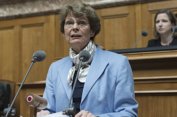 Margrit Kessler (GLP/SG) legt im Parlament ihre Position zur Einheitskasse dar. Sie ist dagegen.