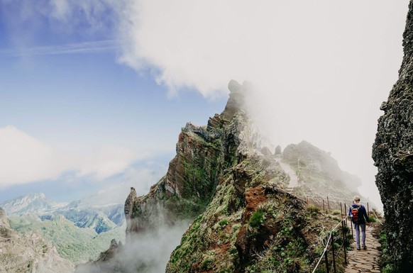 Wanderung vom Pico do Arieiro zum Pico Ruivo.