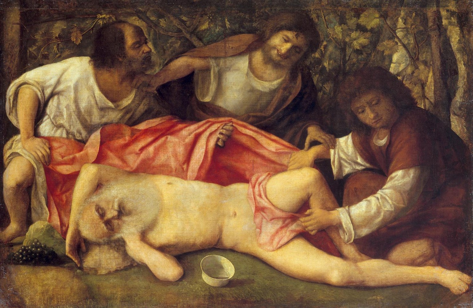 Giovanni Bellini, Drunkeness of Noah, ca. 1515