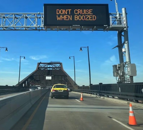 Funny Traffic Signs, Highway Warning Signs, New Jersey Department of Transportation