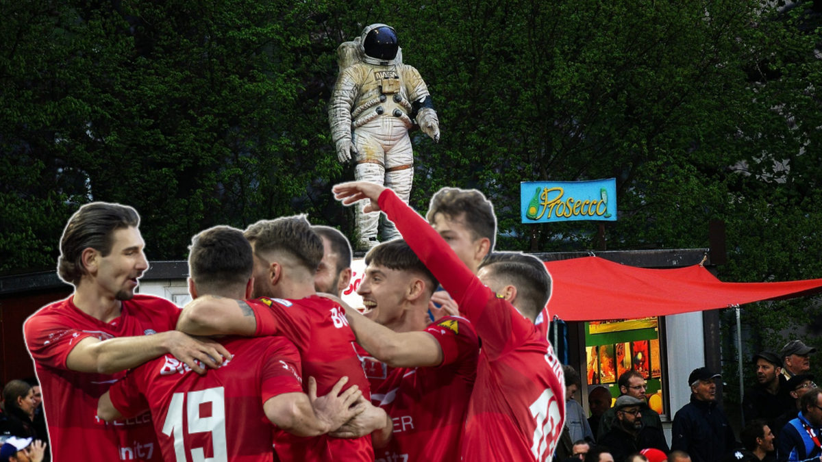 En plus de Youri Gagarine, le stade du FC Winterthour comporte aussi une galerie d'art et un virage réservé aux enfants, avec du sirop gratuit.