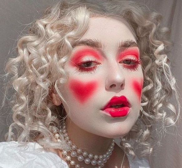 A look for those who can't take a day off to put on makeup for Halloween.
