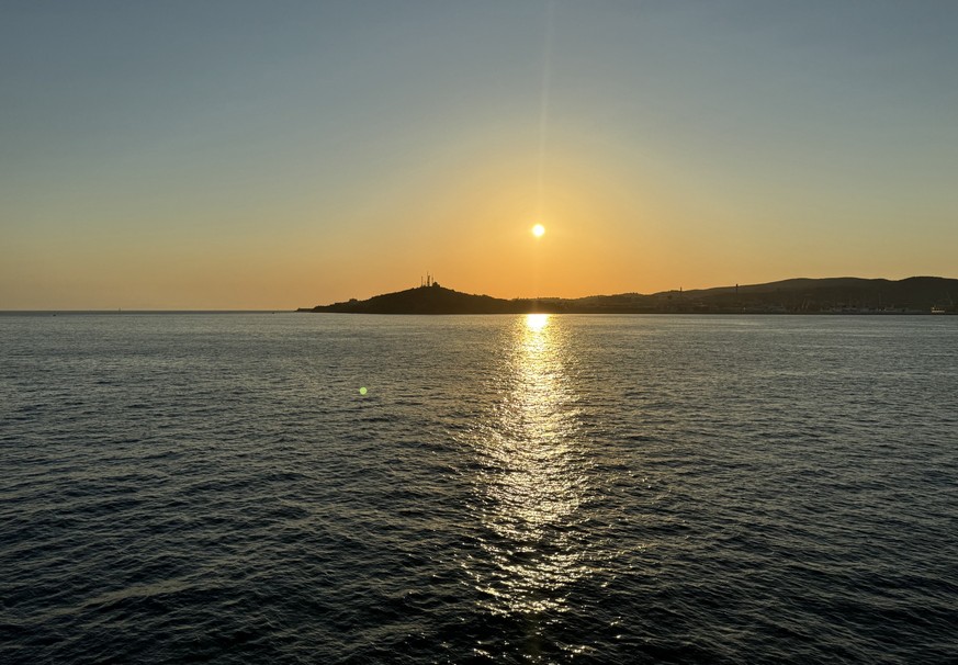 Ferienstimmung auf der Fähre nach Elba.
