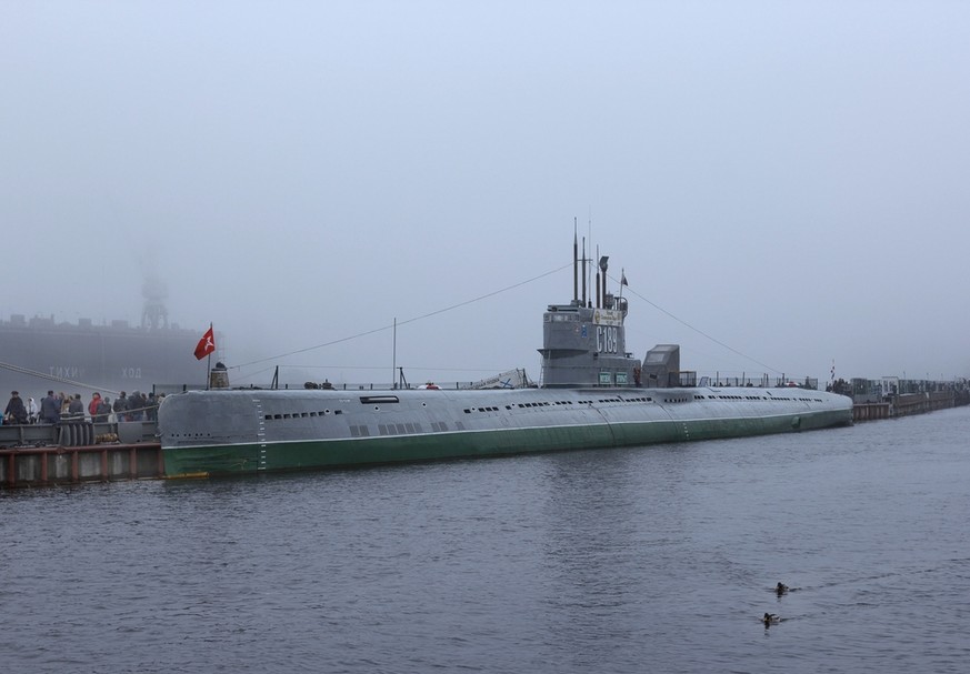 Sowjetisches Diesel-U-Boot: Dieses U-Boot liegt heute in St. Petersburg und dient als Museumsschiff. 