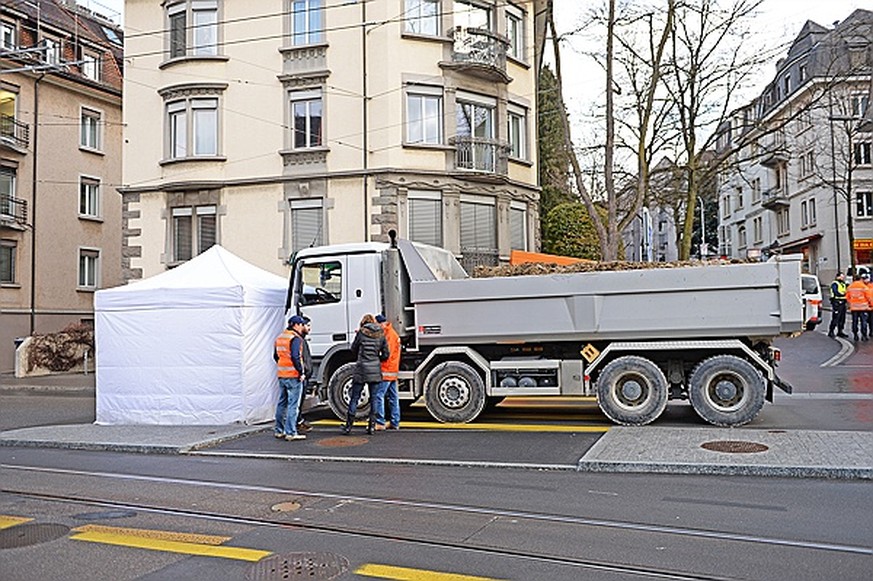 Die Unfallstelle am Schaffhauserplatz.