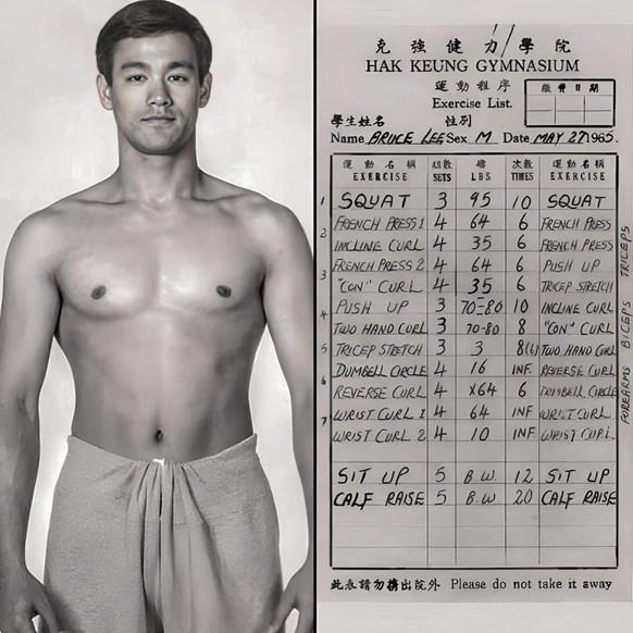 Bruce Lees Training, ca. 1965