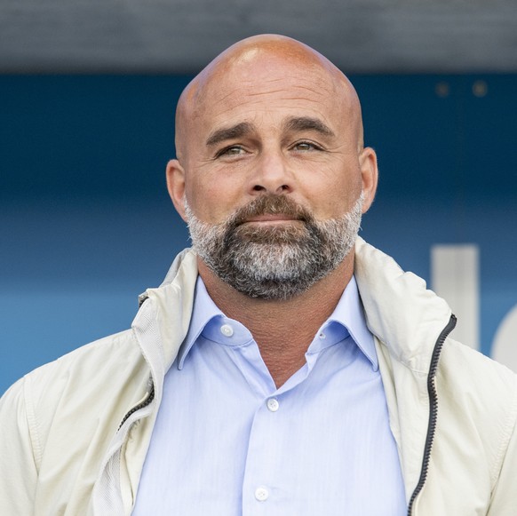 Der Trainer von GC, Giorgio Contini beim Super League Meisterschaftsspiel zwischen dem FC Luzern und den Grasshoppers Zuerich vom Samstag, 11. September 2021 in Luzern. (KEYSTONE/Urs Flueeler)