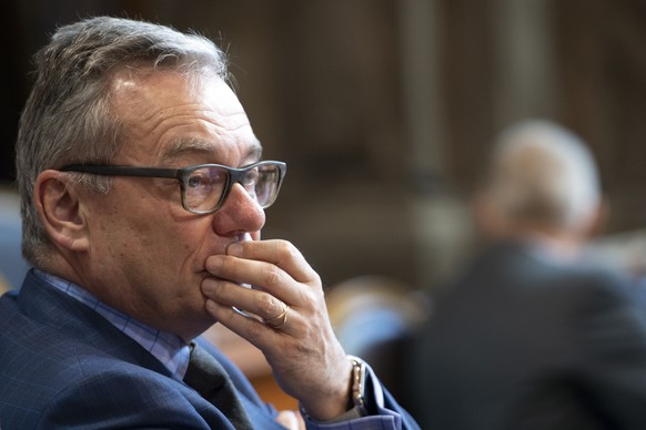 Ruedi Noser, FDP-ZH, fotografiert waehrend der Fruehlingssession der Eidgenoessischen Raete, am Dienstag, 12. Maerz 2019 im Staenderat in Bern. (KEYSTONE/Anthony Anex)