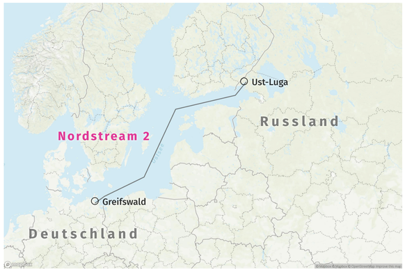 Nord Stream 2 ist eine Unterwasser-Gaspipeline.