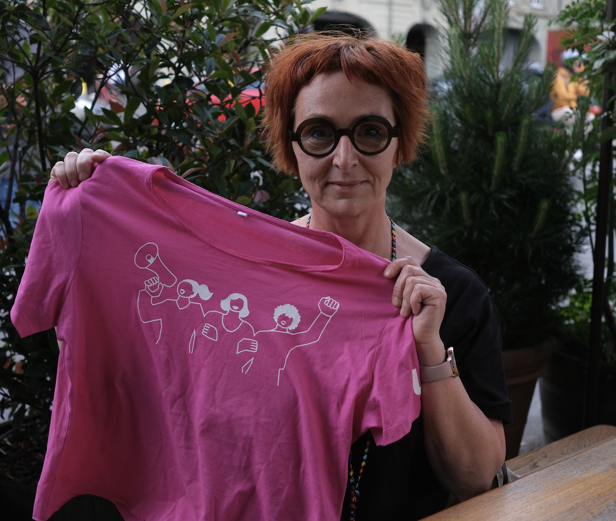 Engagiert sich seit Jahren für bessere Arbeitsbedingungen in der Pflege: Sandra Schmied.