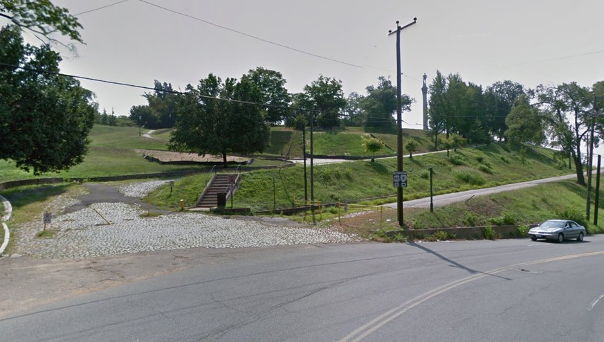 Hier könnte die Entscheidung fallen: Im 250 Meter langen, engen Kopfsteinpflaster-Aufstieg zum Libby Hill Park.