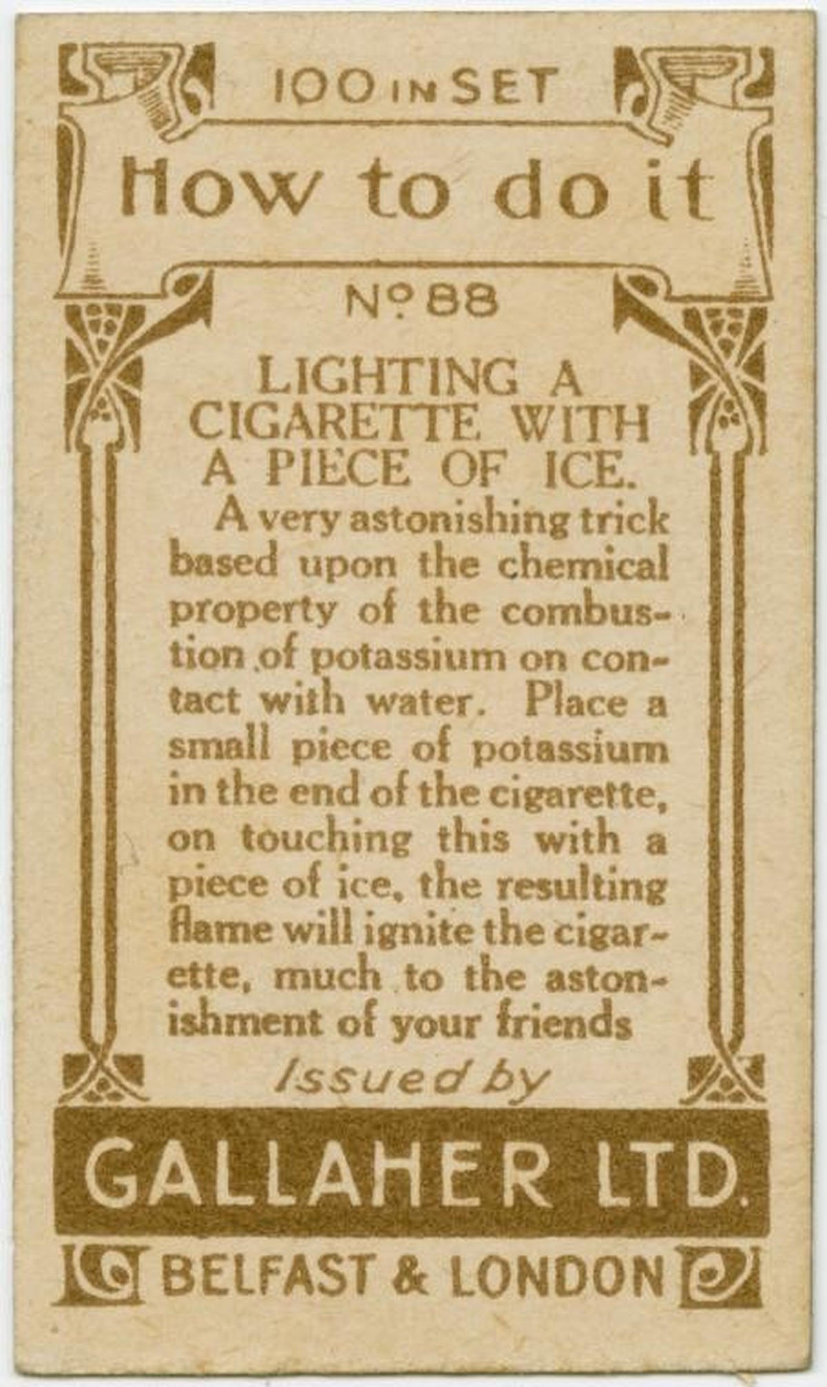 Gallaher-Lifehacks: Wie man mit Eis eine Zigarette anzündet
https://digitalcollections.nypl.org/items/510d47e4-7ac8-a3d9-e040-e00a18064a99