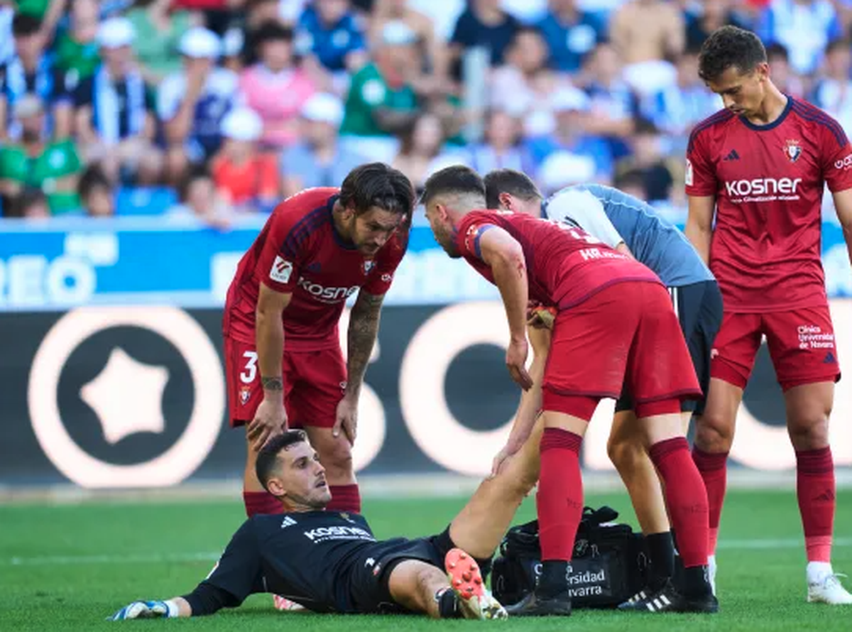 Le gardien d'Osasuna Sergio Herrera a vécu un sale moment dimanche sur la pelouse d'Alaves.