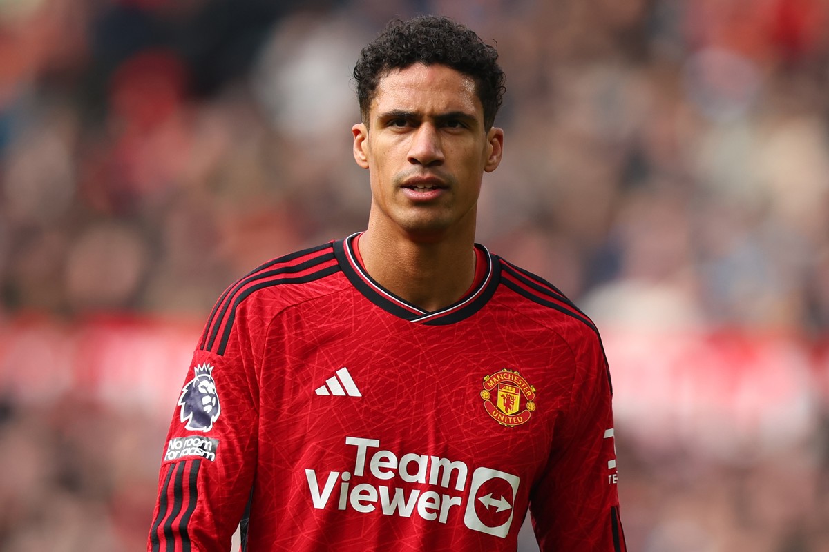 epa11209194 Rapha�l Varane of Manchester United looks on during the English Premier League match between Manchester United and Everton FC, at Old Trafford, Manchester, Britain, 09 March 2024. EPA/ASH  ...