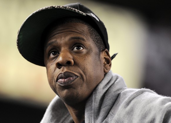 epa04687785 (FILE) A file picture dated 06 October 2011 shows US rapper Jay-Z watching game five of the American League Division Series playoffs between the New York Yankees and the Detroit Tigers at  ...