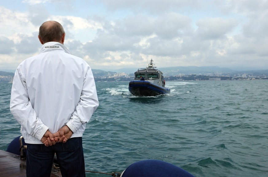 epa09235433 Russian President Vladimir Putin attends informal meeting with Belarusian President Alexander Lukashenko (not pictured) in Sochi, Russia, 29 May 2021. This is the third meeting in a year b ...