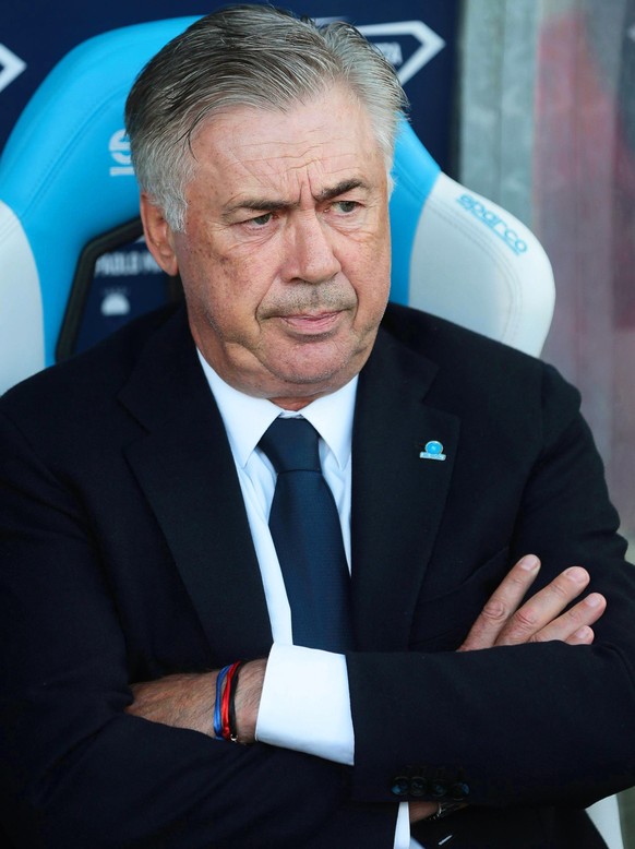 epa07953967 Napoli&#039;s head coach Carlo Ancelotti before the Italian Serie A soccer match between SPAL Ferrara and SSC Napoli at Paolo Mazza stadium in Ferrara, Italy, 27 October 2019. EPA/SERENA C ...